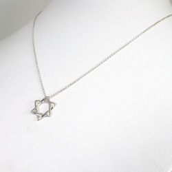 TIFFANY Tiffany 925 Star of David Pendant Necklace