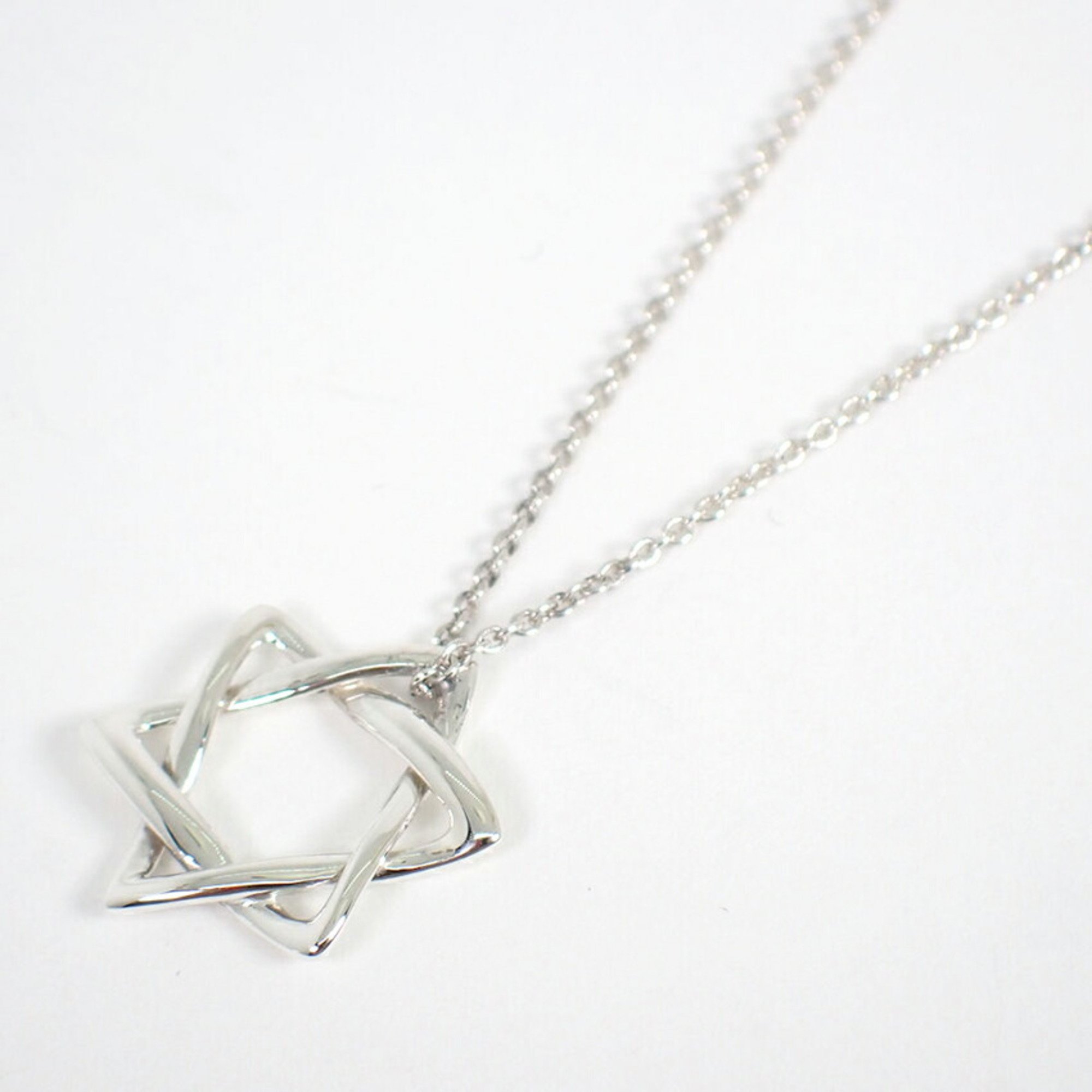 TIFFANY Tiffany 925 Star of David Pendant Necklace