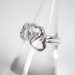 TIFFANY 925 Triple Loving Heart Ring Size 8.5