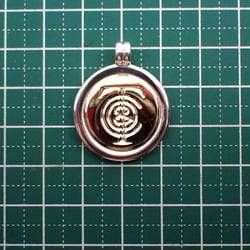 TIFFANY Tiffany 925 750 combination round coin pendant