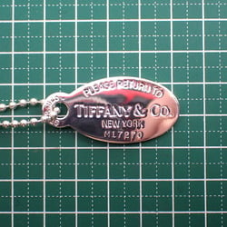 TIFFANY 925 Return to Tiffany Oval Tag Long Pendant