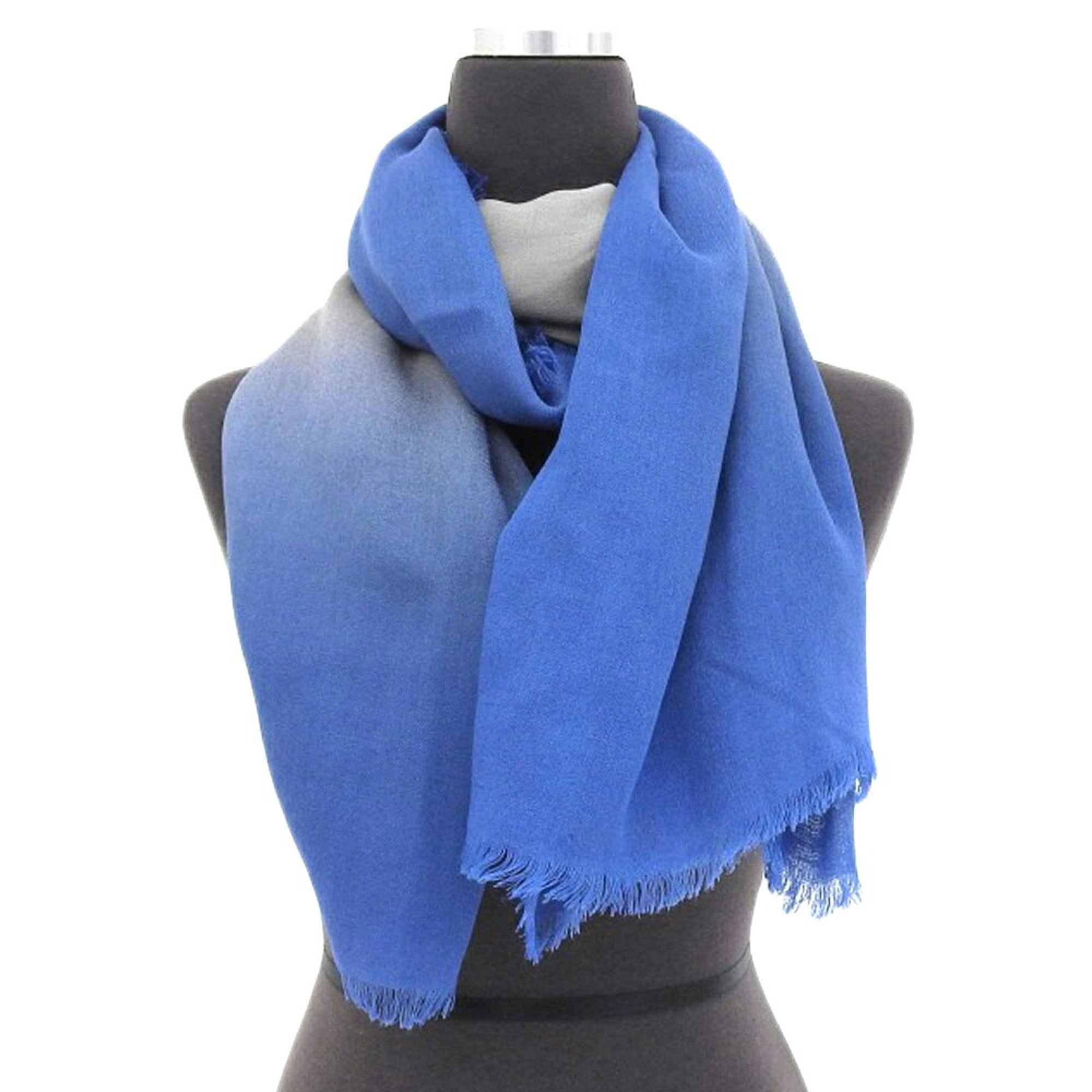 BOTTEGA VENETA scarf, gradient blue/grey