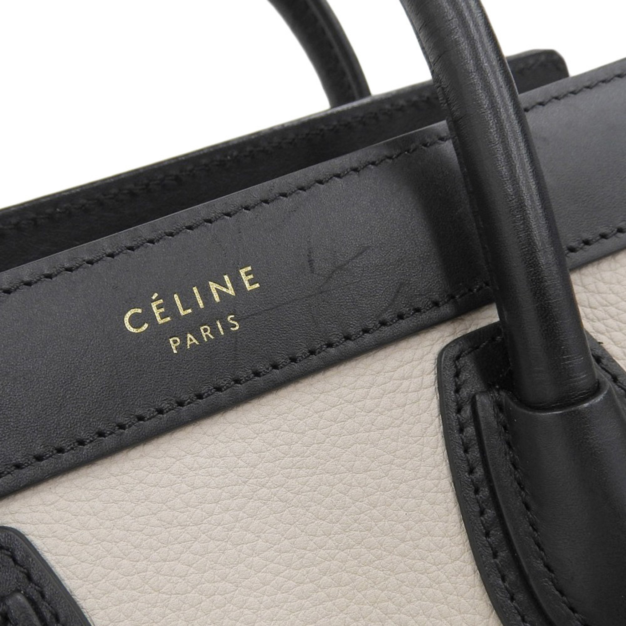 CELINE LUGGAGE NANO BAG HANDBAG SHOULDER LEATHER MULTICOLOR