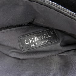 CHANEL Paris Biarritz PM A34208 with sticker 1 Coco Mark Handbag Leather Black