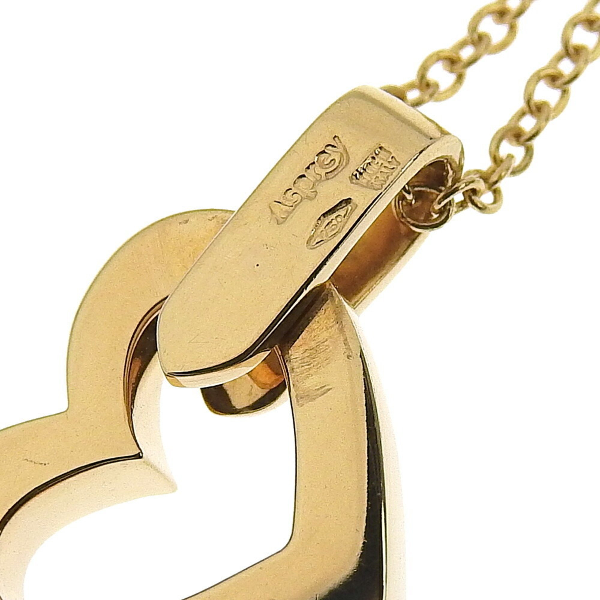 ASPREY Heart motif necklace in 18K yellow gold