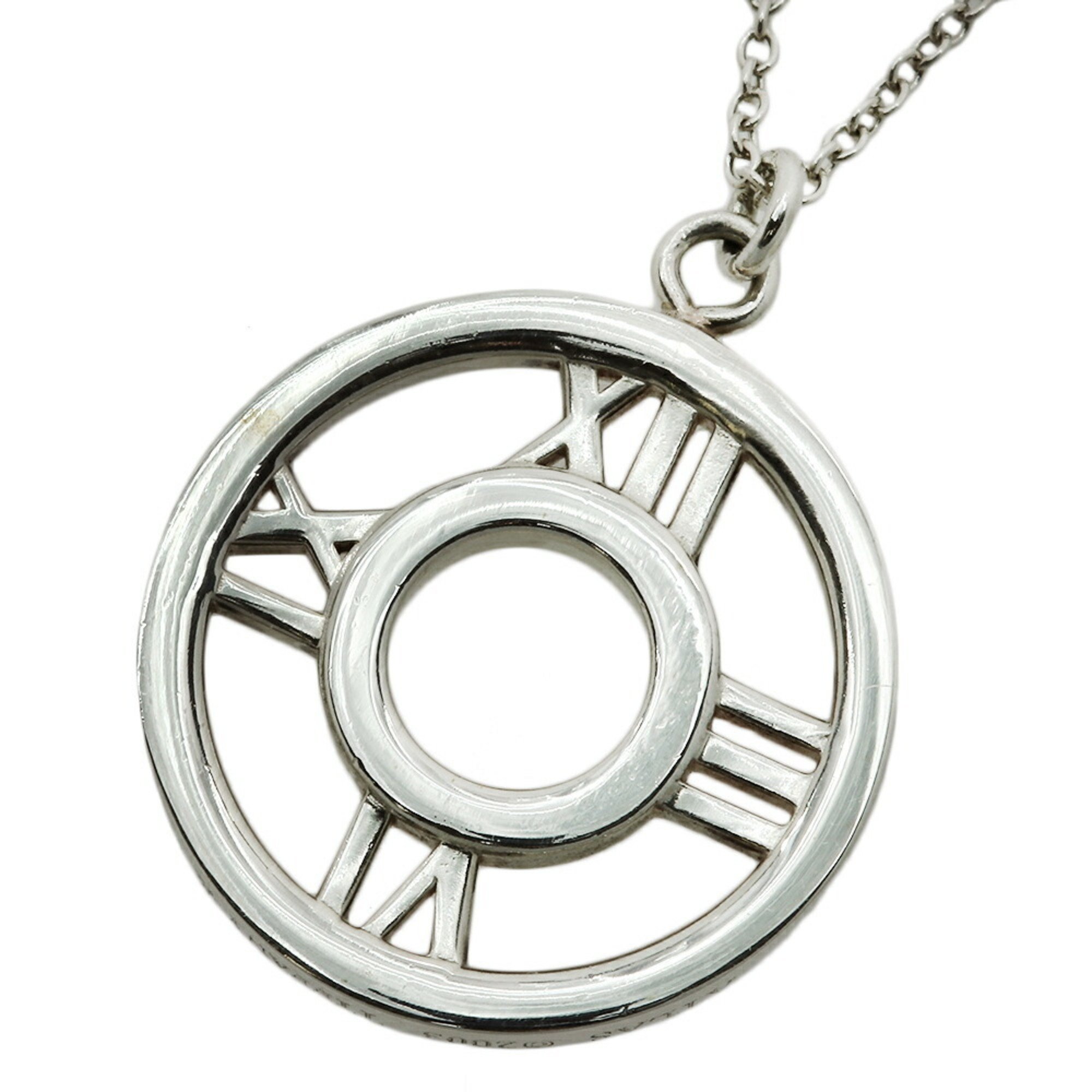 Tiffany & Co. Atlas Medallion Necklace, Silver 925, SV925,