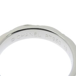 CHANEL Matelasse Ring, Platinum, Pt950, #46, Approx. Size 6