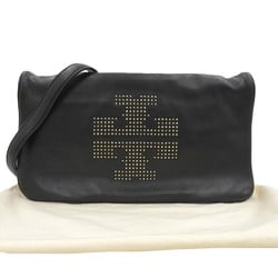 TORY BURCH Bag Shoulder Clutch Leather Black