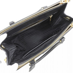 PRADA Galleria Medium Bag Handbag Shoulder Saffiano Leather Black BN2274