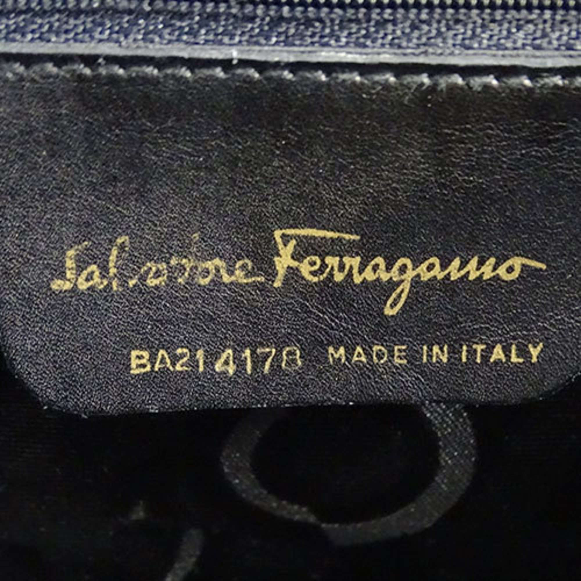 Salvatore Ferragamo Ferragamo Bag Women's Handbag Shoulder 2way Leather Vara Ribbon Black BA214178