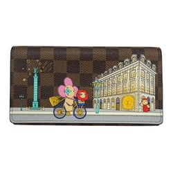 Louis Vuitton Damier Vivienne Wallet Women's Long Portefeuille Sarah NM N63551 IC Chip 2022 Holiday Collection