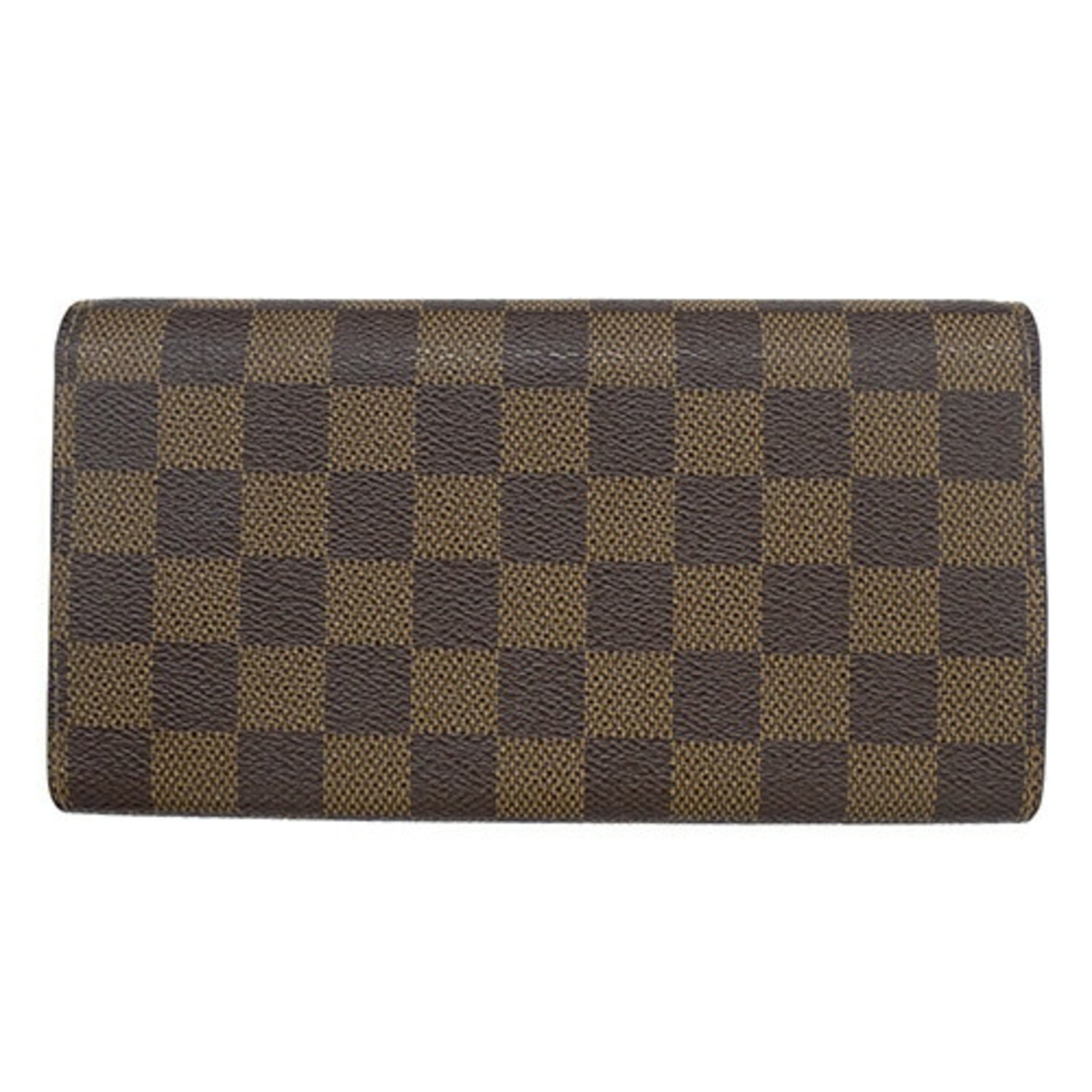 Louis Vuitton Damier Vivienne Wallet Women's Long Portefeuille Sarah NM N63551 IC Chip 2022 Holiday Collection