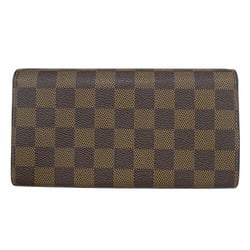 Louis Vuitton Damier Vivienne Wallet Women's Long Portefeuille Sarah NM N63551 IC Chip 2022 Holiday Collection