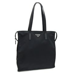 Prada Tote Bag 1BG132 Black Nylon Leather Women's PRADA