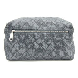 Bottega Veneta Pouch Grey Nylon Canvas Second Women's BOTTEGA VENETA