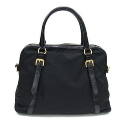 Prada Handbag 1BB013 Black Nylon Leather Shoulder Bag for Women PRADA