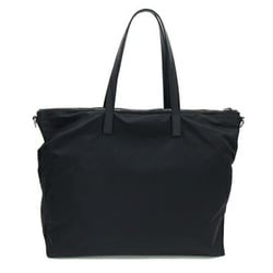 Prada Tote Bag 2VG024 Black Nylon Leather Robot Shoulder Men's Women's PRADA