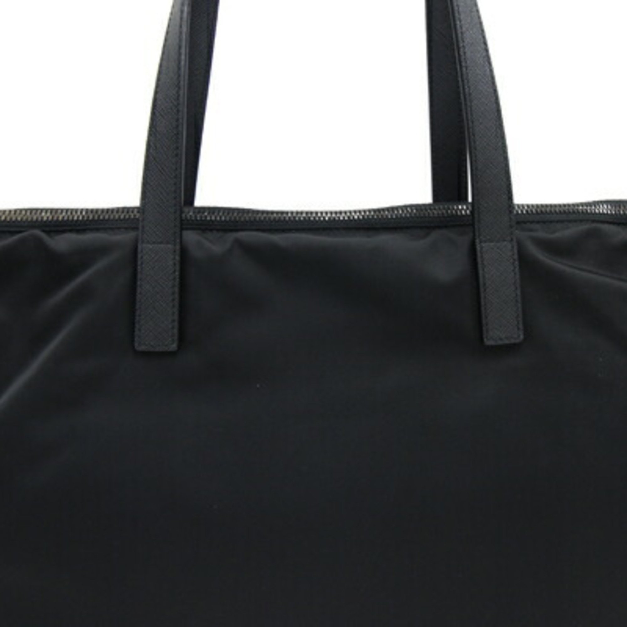 Prada Tote Bag 2VG024 Black Nylon Leather Robot Shoulder Men's Women's PRADA