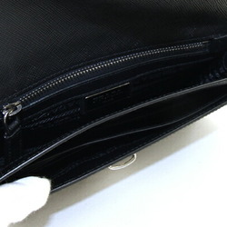 Prada Clutch Bag 2VF075 Black Leather Second Men's PRADA