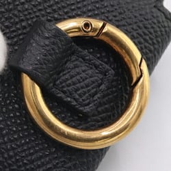 Salvatore Ferragamo Earphone Case Double Gancini AirPods Pro 22 0339 Black Leather Music Earphones Men Women