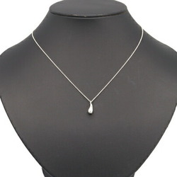 Tiffany Necklace Elsa Peretti Teardrop Pendant SV Sterling Silver Choker Women's TIFFANY&Co.