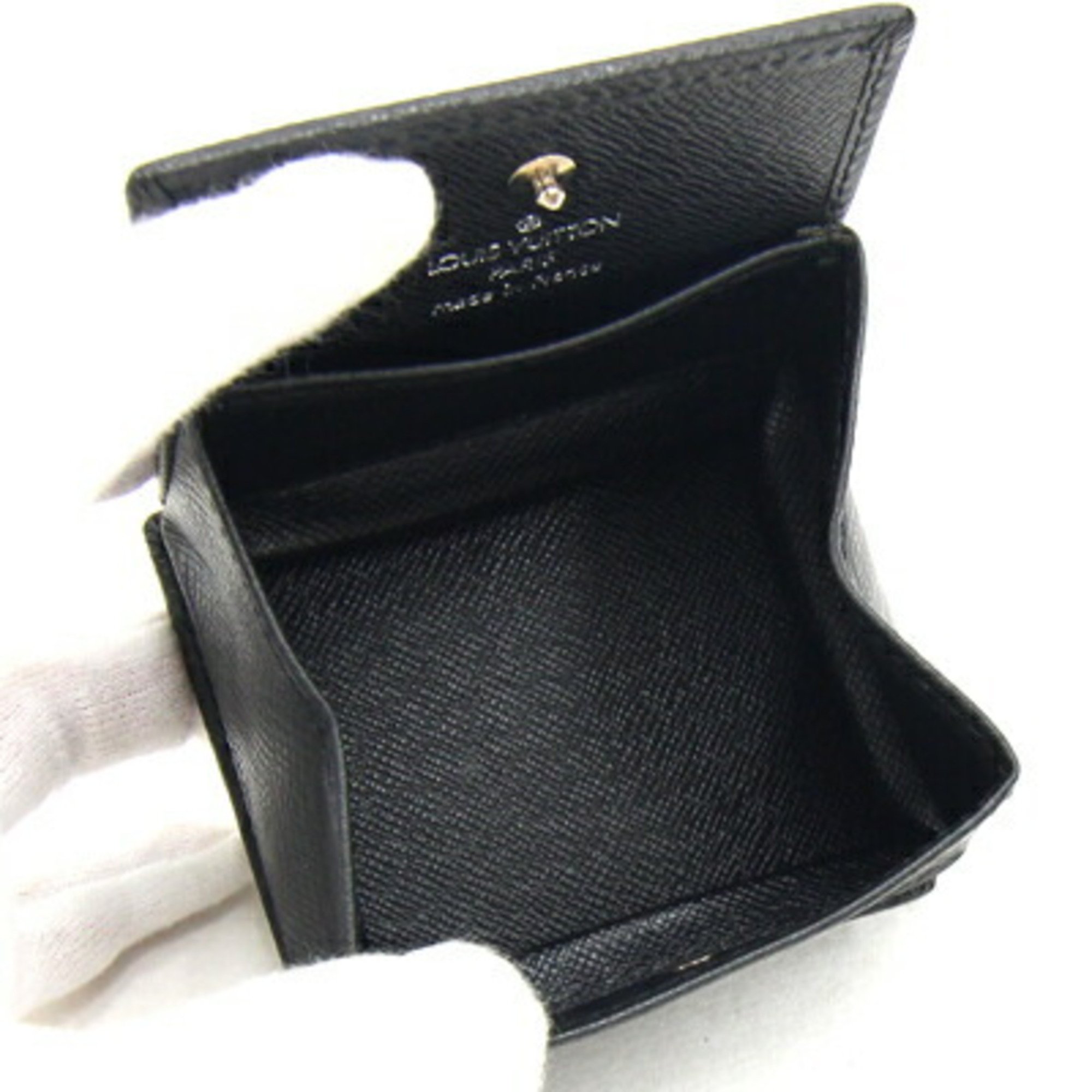 Louis Vuitton Coin Case Taiga Portemonnay Boite M30382 Ardoise Purse Wallet Black Men's LOUIS VUITTON