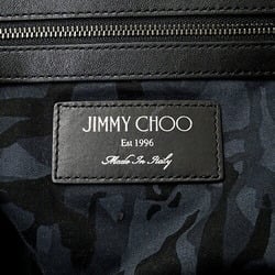 JIMMY CHOO Bag Women's Tote Leather Grey Black Studs Stars