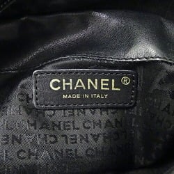 CHANEL Women's Shoulder Bag Lambskin Black