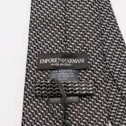 Emporio Armani Necktie Clothing Silk Men's Grey Black