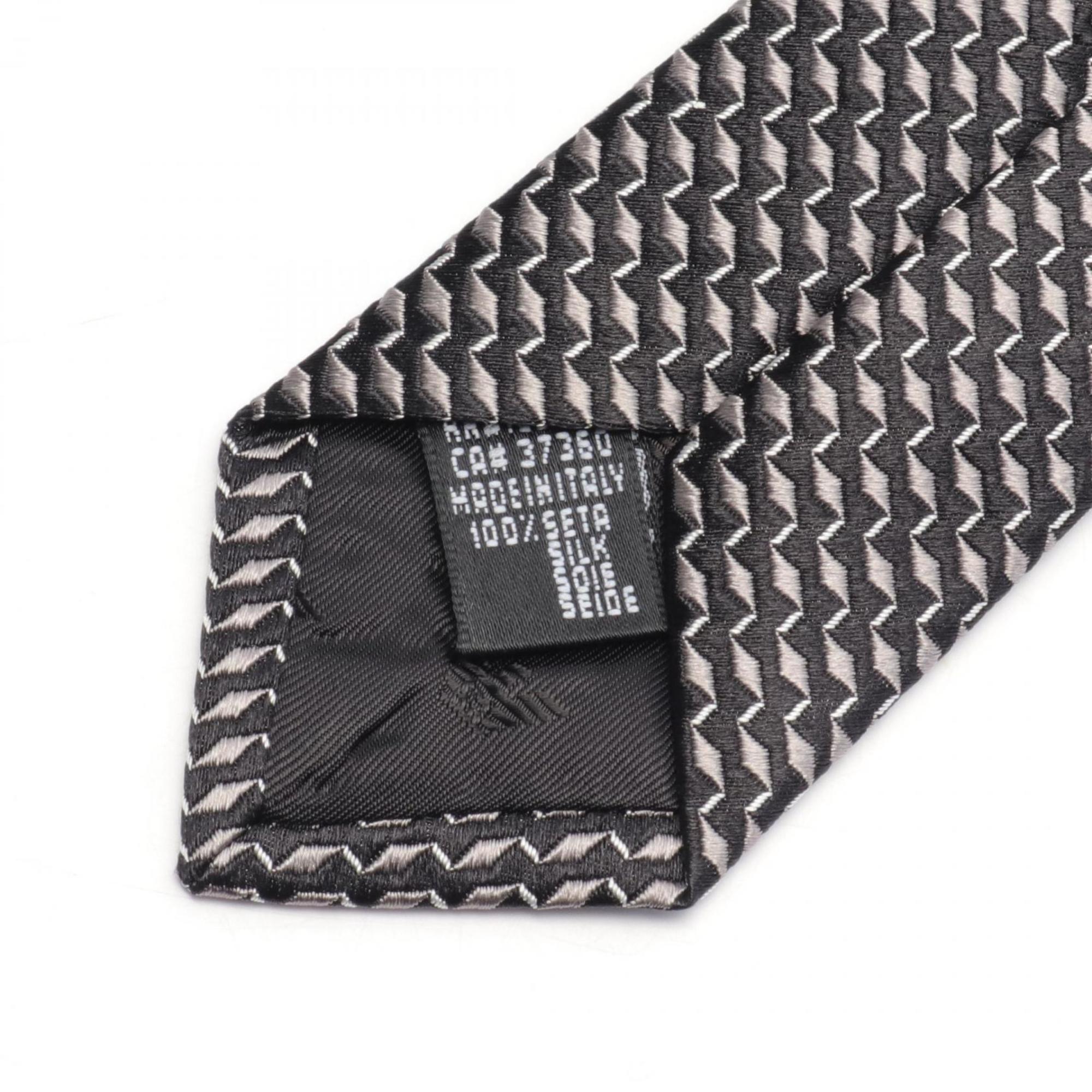 Emporio Armani Necktie Clothing Silk Men's Grey Black