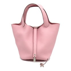 Hermes HERMES Picotin Lock PM Handbag Bag Leather Taurillon Clemence Women's Pink