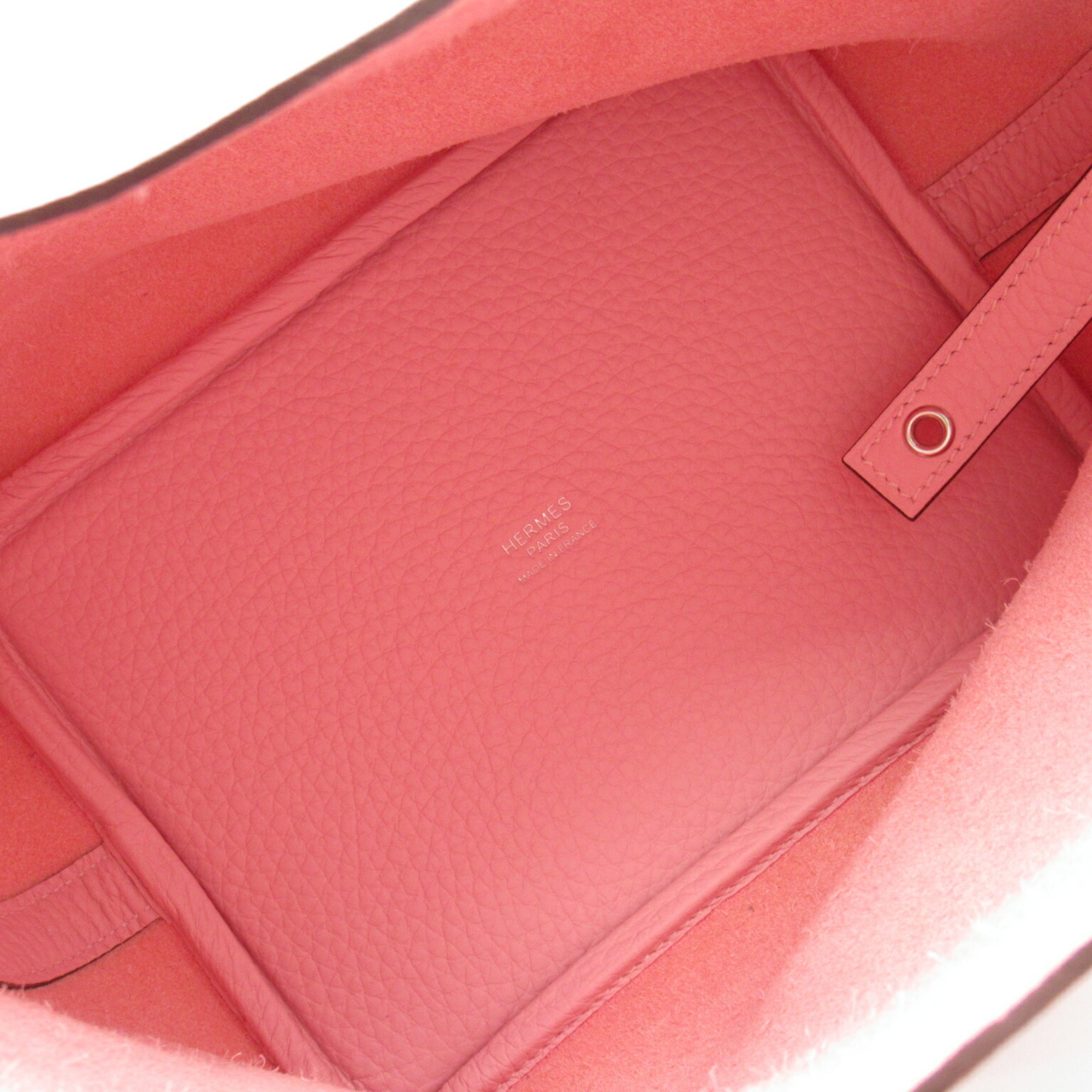 Hermes HERMES Picotin Lock PM Handbag Bag Leather Taurillon Clemence Women's Pink