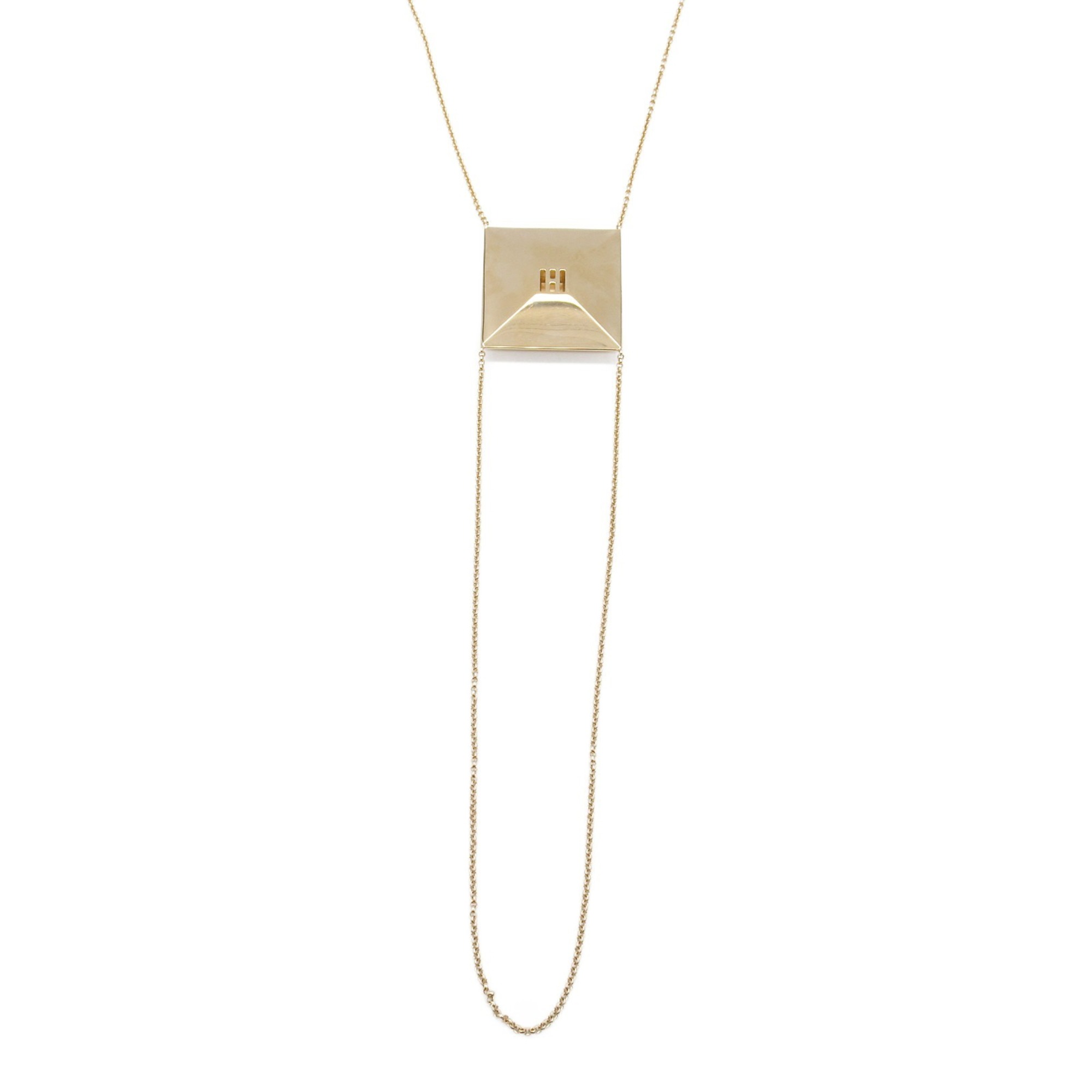 Hermes HERMES Crew de Necklace K18PG (pink gold) Ladies Gold