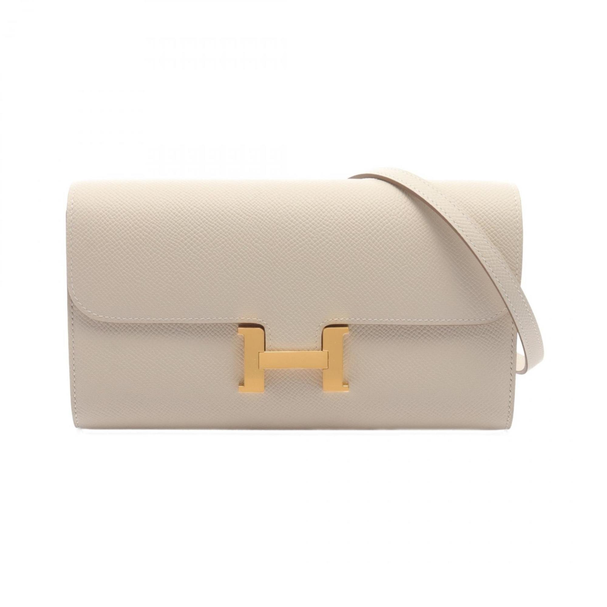 Hermes HERMES Constance To Go Shoulder Bag Epsom Leather Women's Ivory