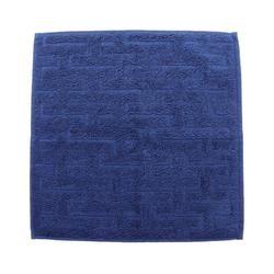 Hermes HERMES Carre Towel Stairs Marine Clothing Cotton Men's Women's Navy