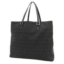 FENDI Zucchino Handbag 8BH073 Black FF Pattern