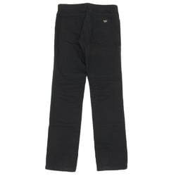 Givenchy GIVENCHY Black Denim 34 Men's Pants x Leather