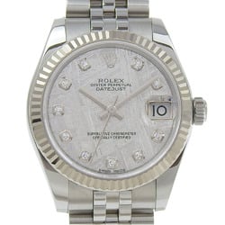 Rolex ROLEX Datejust 178274G Random number Meteorite dial 10P diamond K18WG/SS Automatic winding