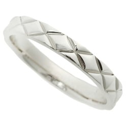 CHANEL Matelasse Ring, Platinum, Pt950, #61, Size 20