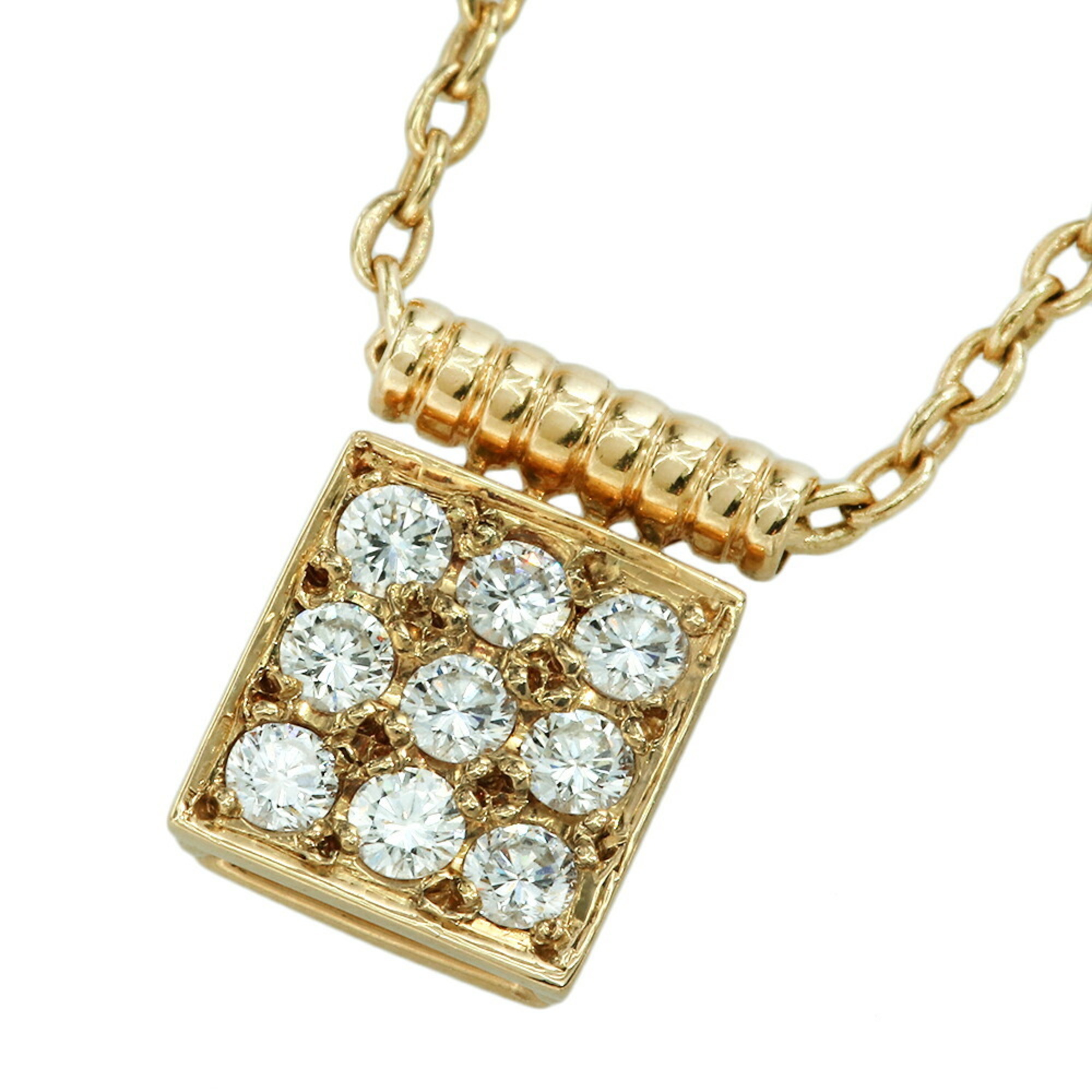 Christian Dior necklace, K18YG yellow gold, melee diamonds, 9P diamonds