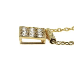 Christian Dior necklace, K18YG yellow gold, melee diamonds, 9P diamonds