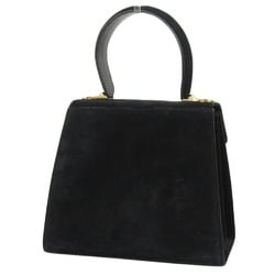 Salvatore Ferragamo Gancini Bag O 212193 Suede Black