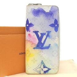 LOUIS VUITTON Monogram Watercolor Zipper Wallet Vertical M80499