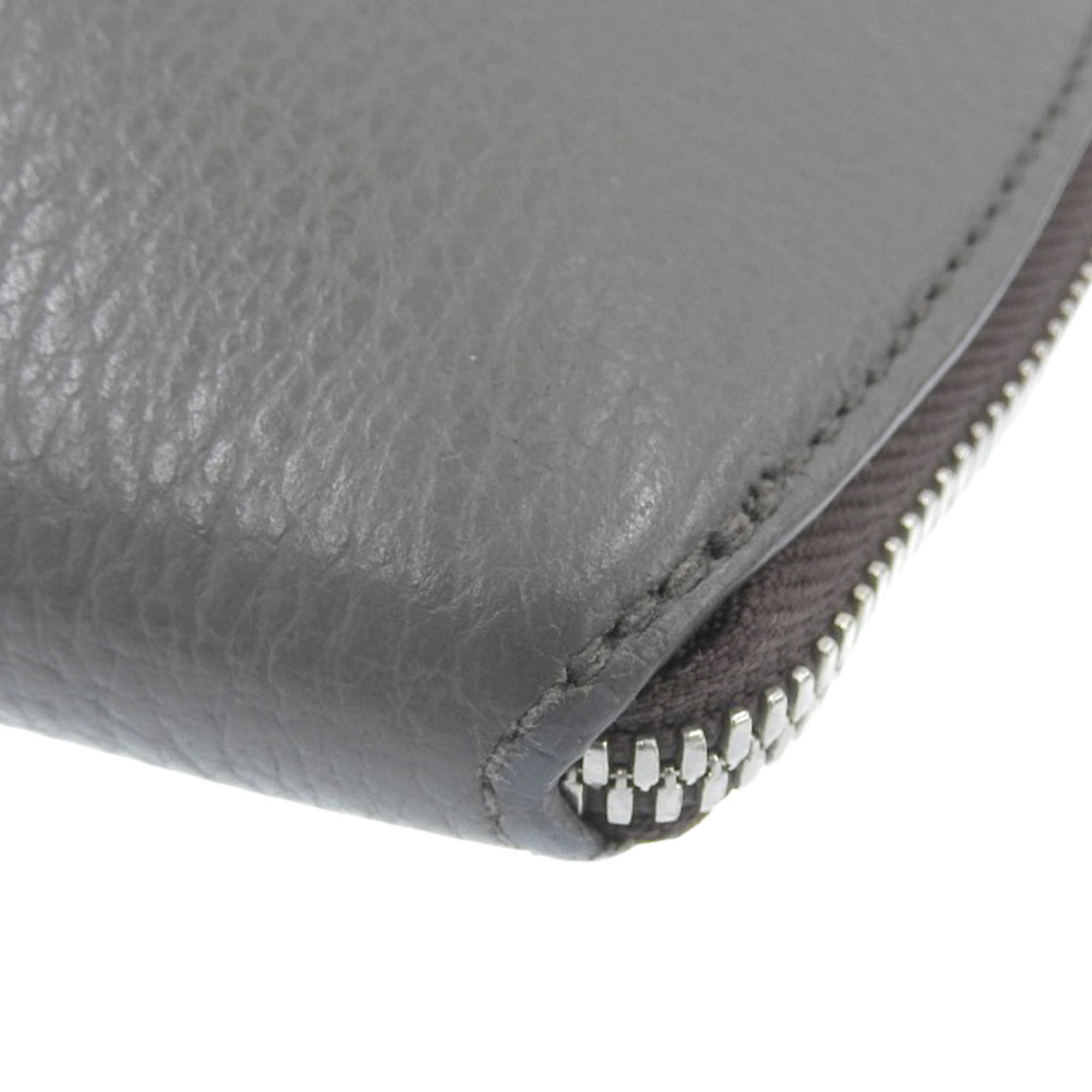 CHAMBORD SELLIER Clutch bag, second shrink leather, grey