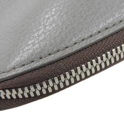 CHAMBORD SELLIER Clutch bag, second shrink leather, grey