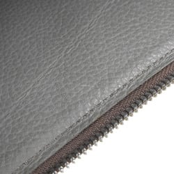 CHAMBORD SELLIER Clutch bag, second shrink leather, grey