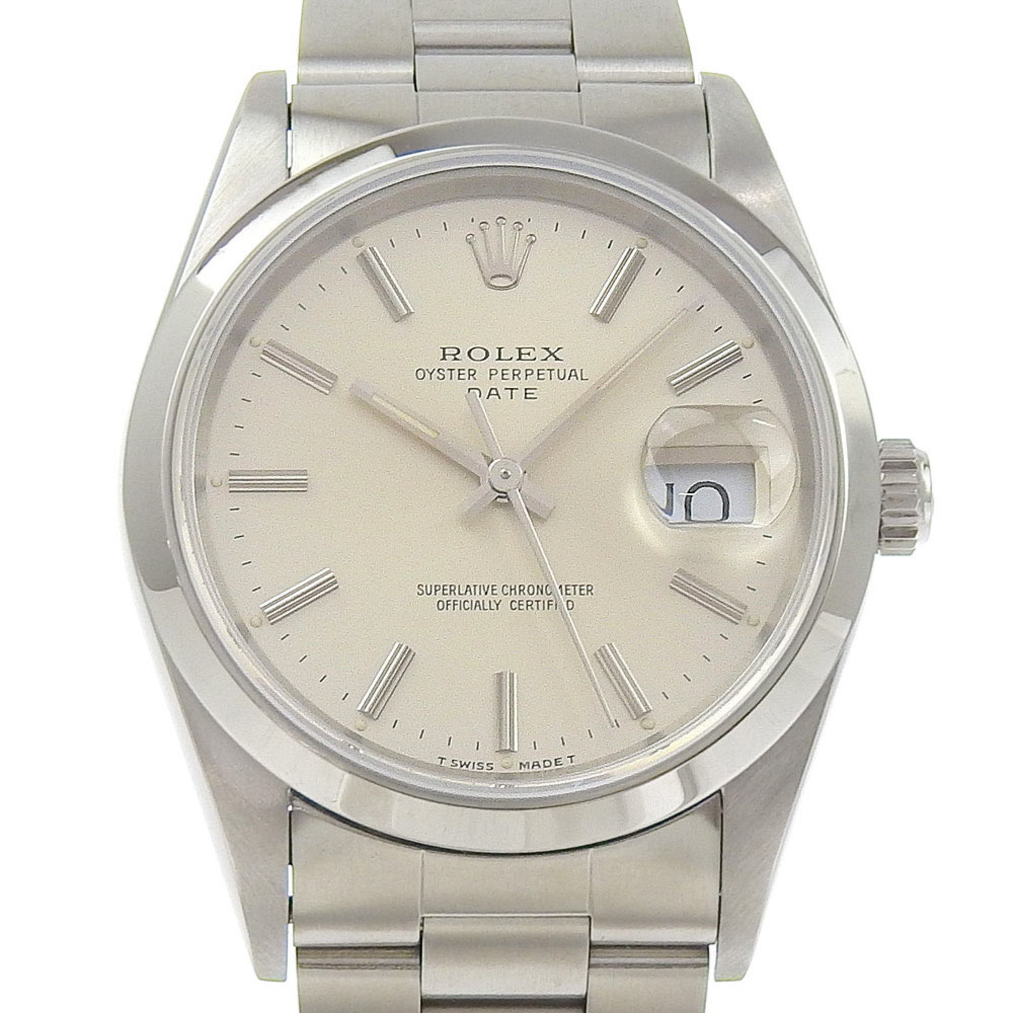 Rolex ROLEX Oyster Perpetual Date 15200 X-series Silver Dial SS Automatic 34mm Men's Watch