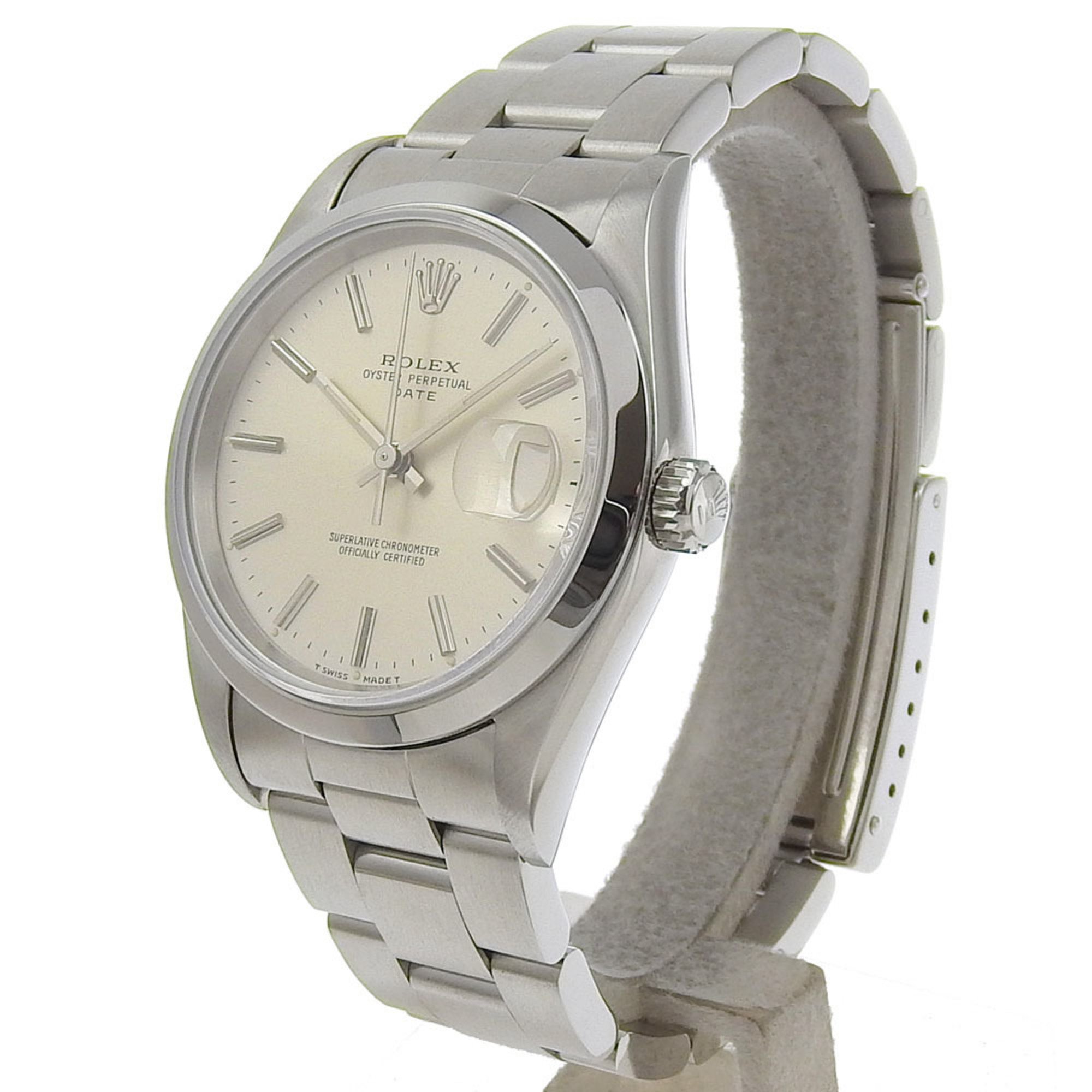 Rolex ROLEX Oyster Perpetual Date 15200 X-series Silver Dial SS Automatic 34mm Men's Watch