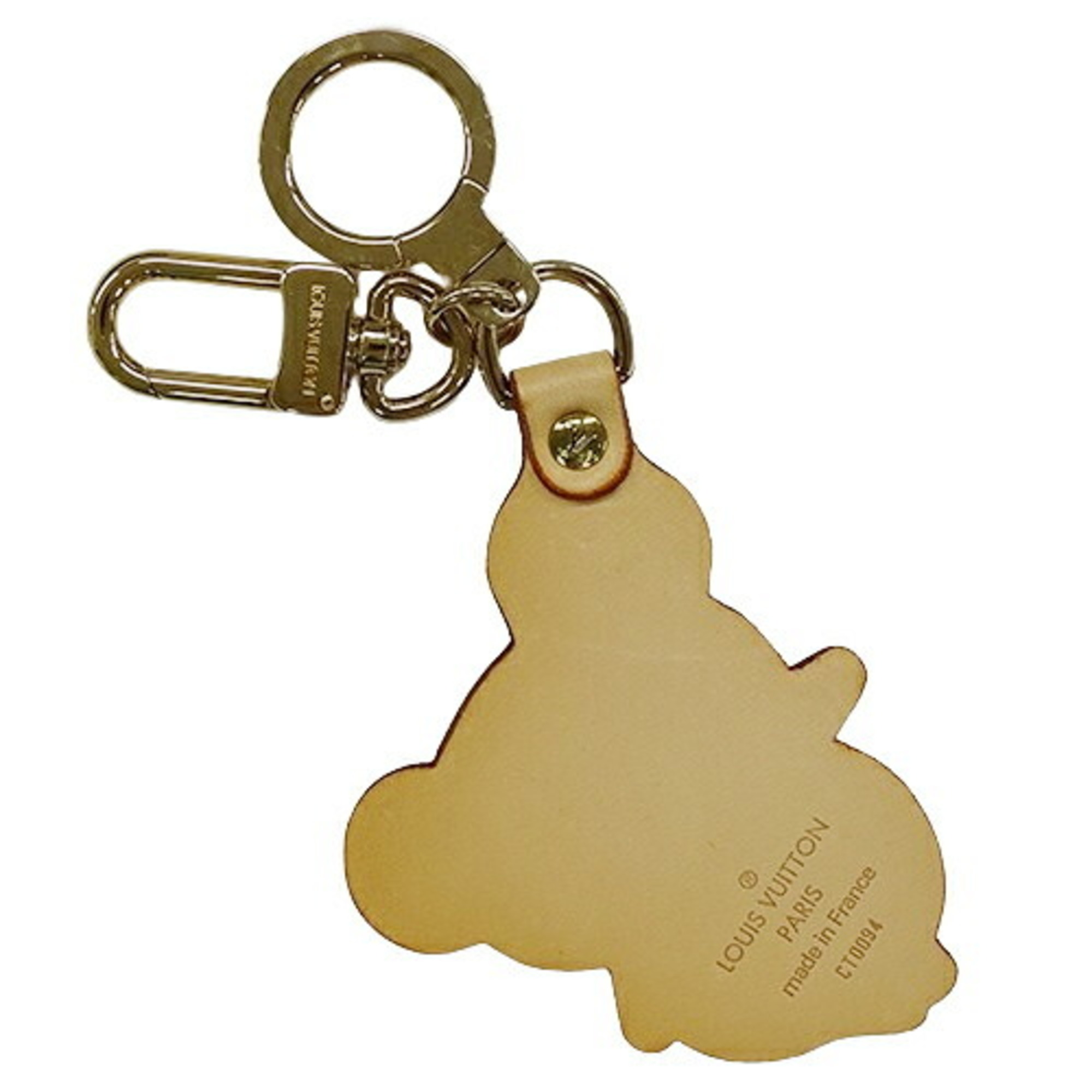 Louis Vuitton LOUIS VUITTON Keychain for Women and Men, Charm Keyring, Portocle Panda, 150th Anniversary Limited Edition, Takashi Murakami, Beige, M62637 CT0094