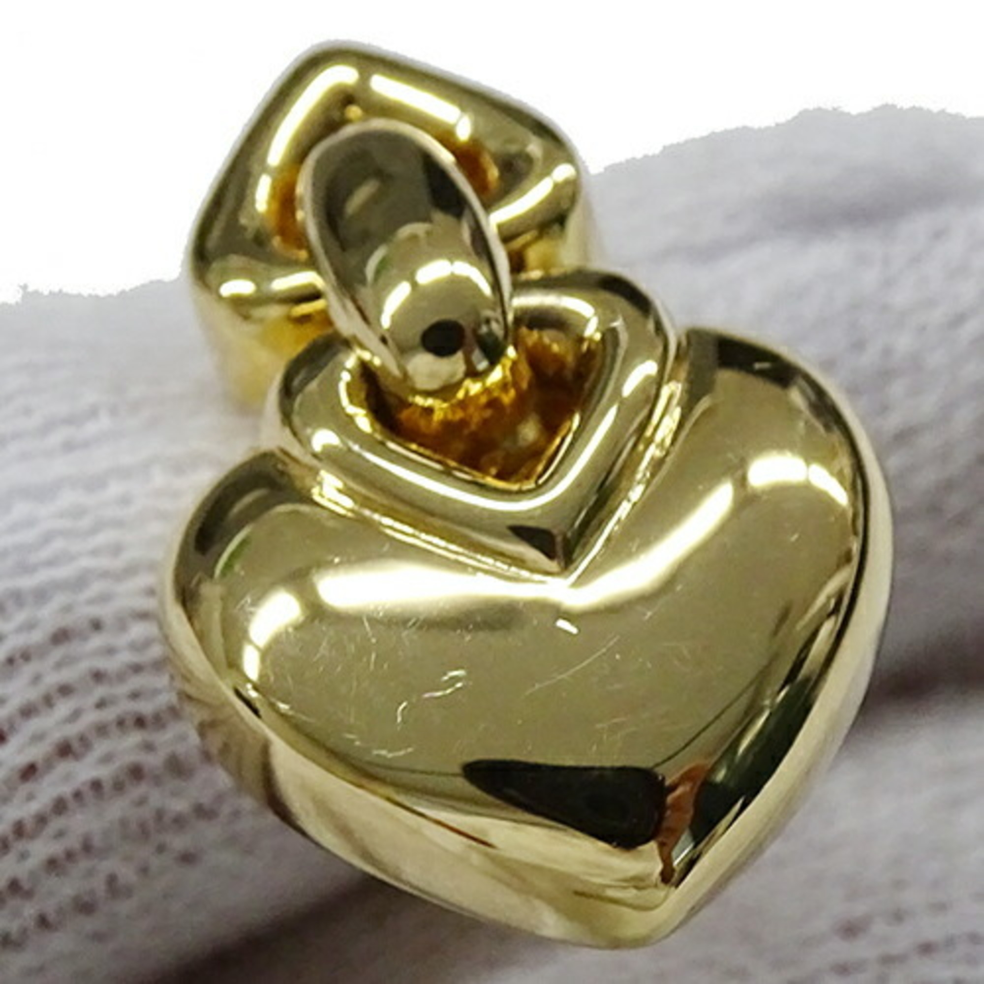 BVLGARI Earrings for Women, 750YG Doppio Cuore Heart, Yellow Gold